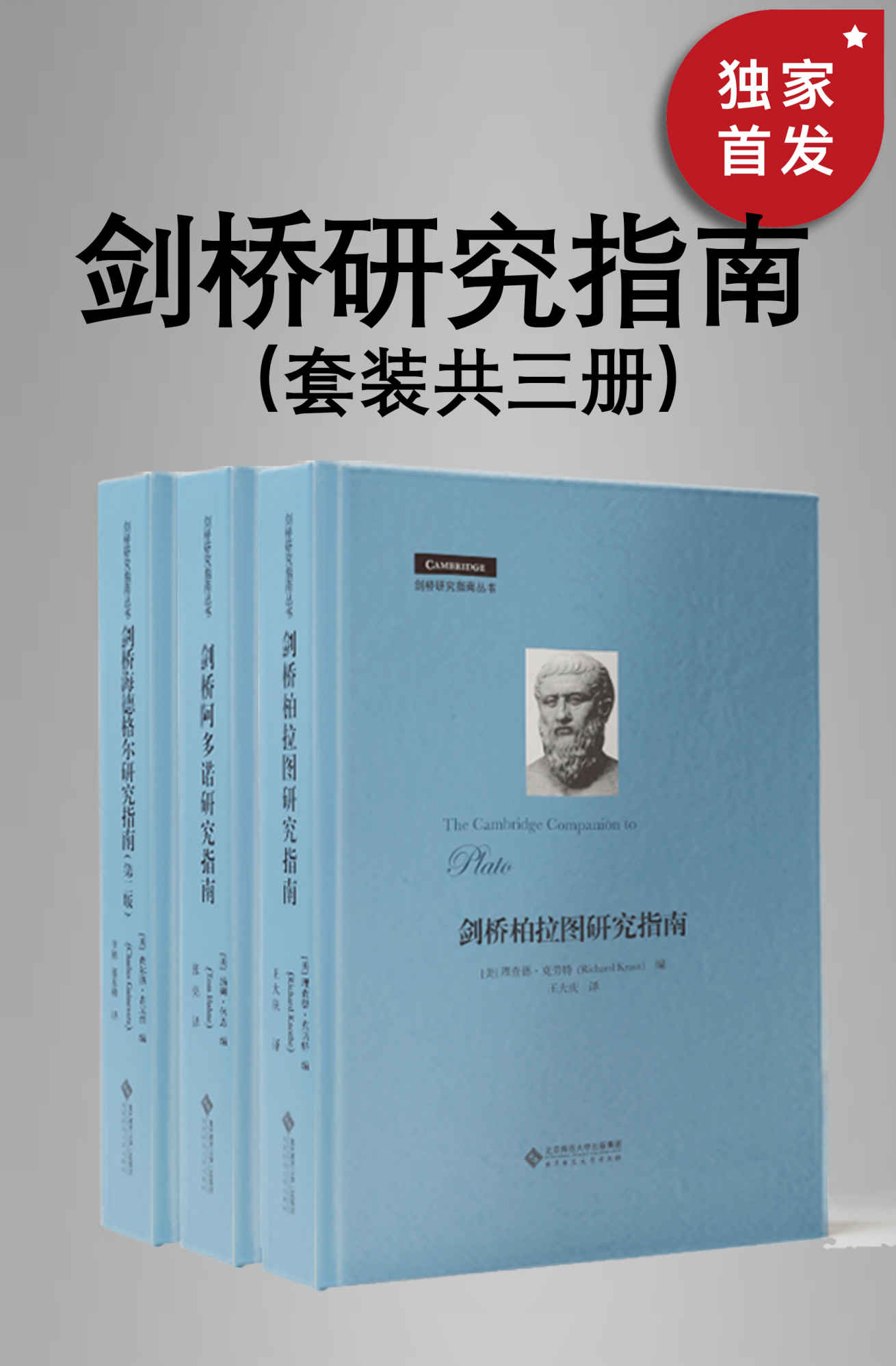 剑桥研究指南丛书（套装共三册）【豆瓣平均9.0高分推荐！包括 剑桥海德格尔研究指南、剑桥阿多诺研究指南、剑桥柏拉图研究指南！】